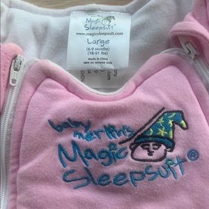 Merlin’s Magic Sleepsuit, pink, size large